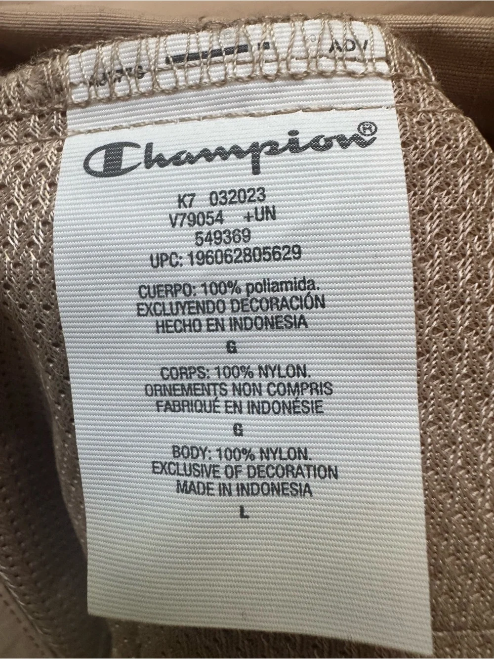 Champion Lightweight Hooded Anorak Jacket - Beige